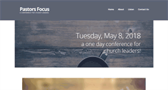 Desktop Screenshot of pastorsfocus.com