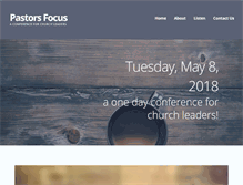 Tablet Screenshot of pastorsfocus.com